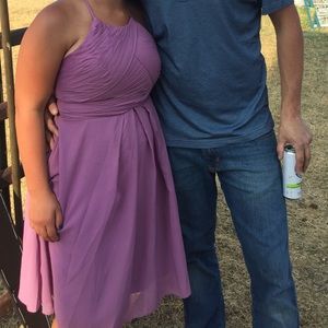 Light purple bridesmaids dresses. Worn once!